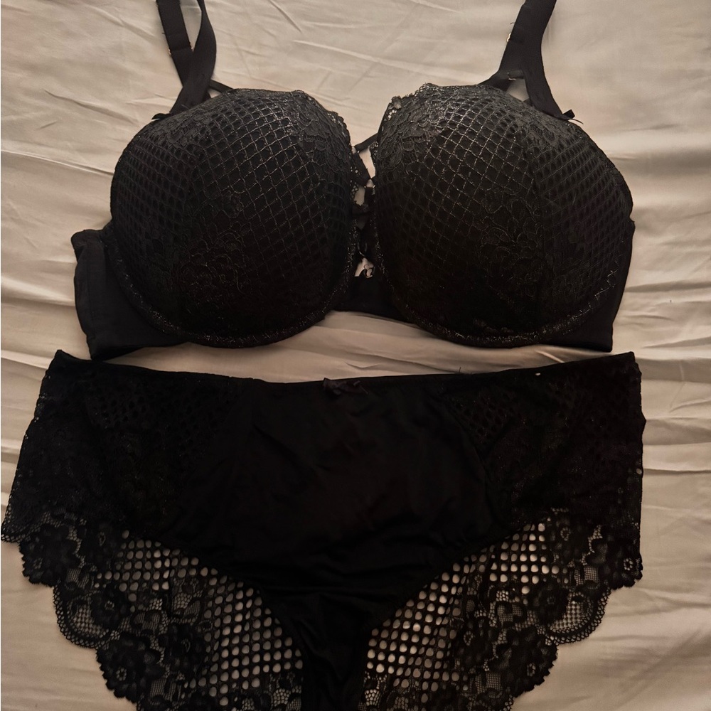 Cacique Black Lace Bra Intimates